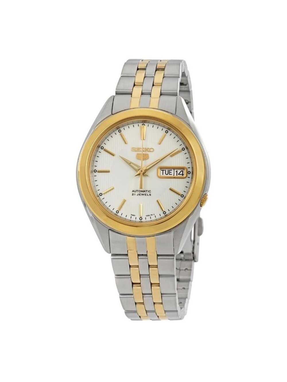 NWT Seiko Silver Dial Two-tone Men's Watch
